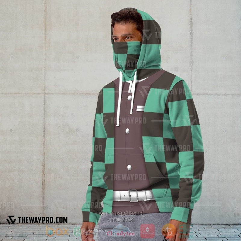 Anime Kimetsu no Yaiba Kamado Hoodie Mask 1