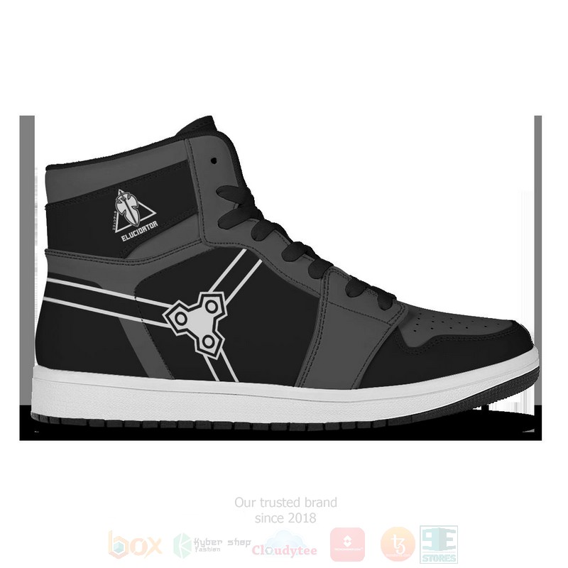 Anime Kirito Elucidator Air Jordan High Top Shoes 1