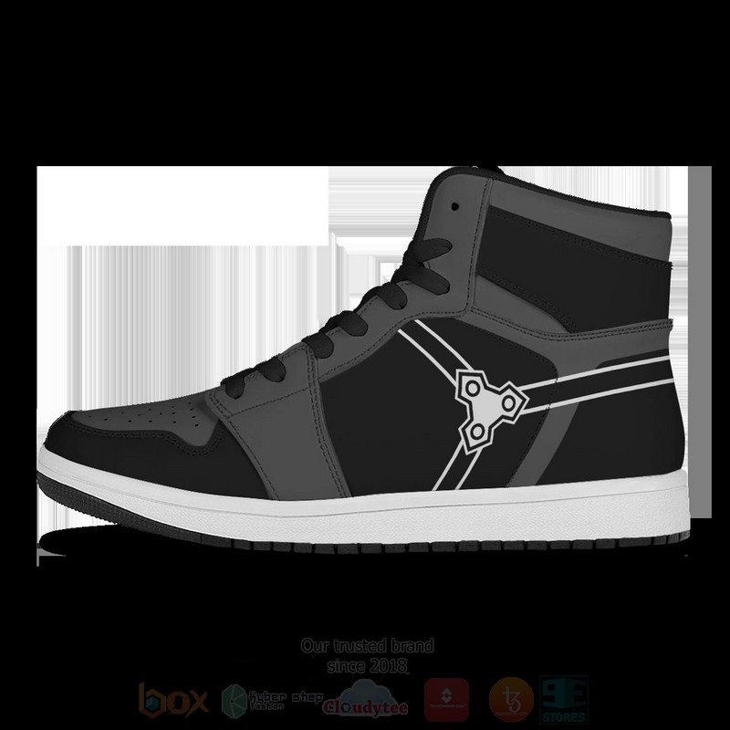 BEST Anime Kirito Elucidator Air Jordan 1 Retro High 3 Anime Kirito Elucidator Air Jordan High Top Shoes 1 2