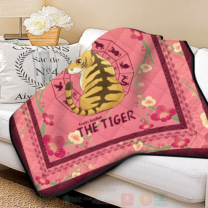 BEST Anime Kisa the Tiger Quilted Fabric 2 Anime Kisa the Tiger Quilt 1