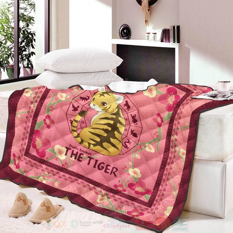 BEST Anime Kisa the Tiger Quilted Fabric 4 Anime Kisa the Tiger Quilt 1 2 3