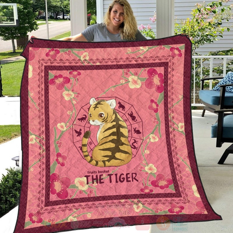 BEST Anime Kisa the Tiger Quilted Fabric 6 Anime Kisa the Tiger Quilt 1 2 3 4 5