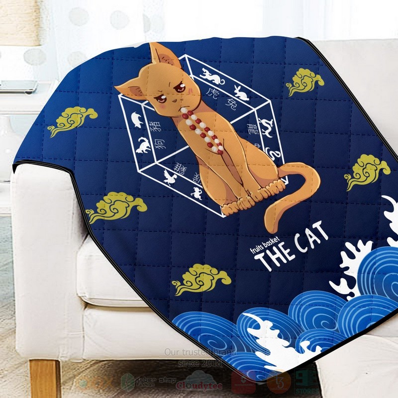 BEST Anime Kyo the Cat Quilted Fabric 3 Anime Kyo the Cat Quilt 1 2