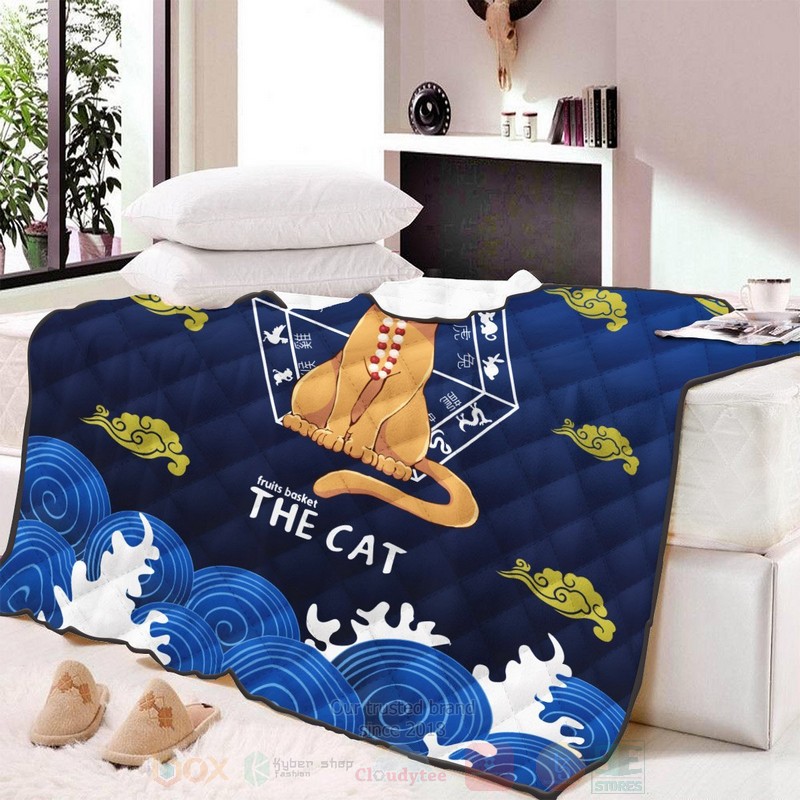 BEST Anime Kyo the Cat Quilted Fabric 4 Anime Kyo the Cat Quilt 1 2 3