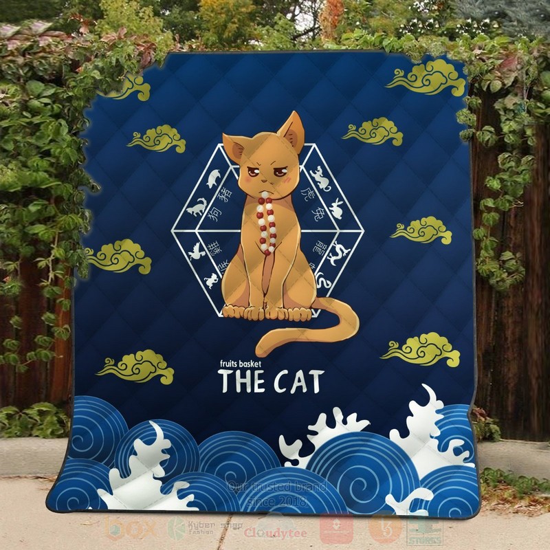 BEST Anime Kyo the Cat Quilted Fabric 5 Anime Kyo the Cat Quilt 1 2 3 4