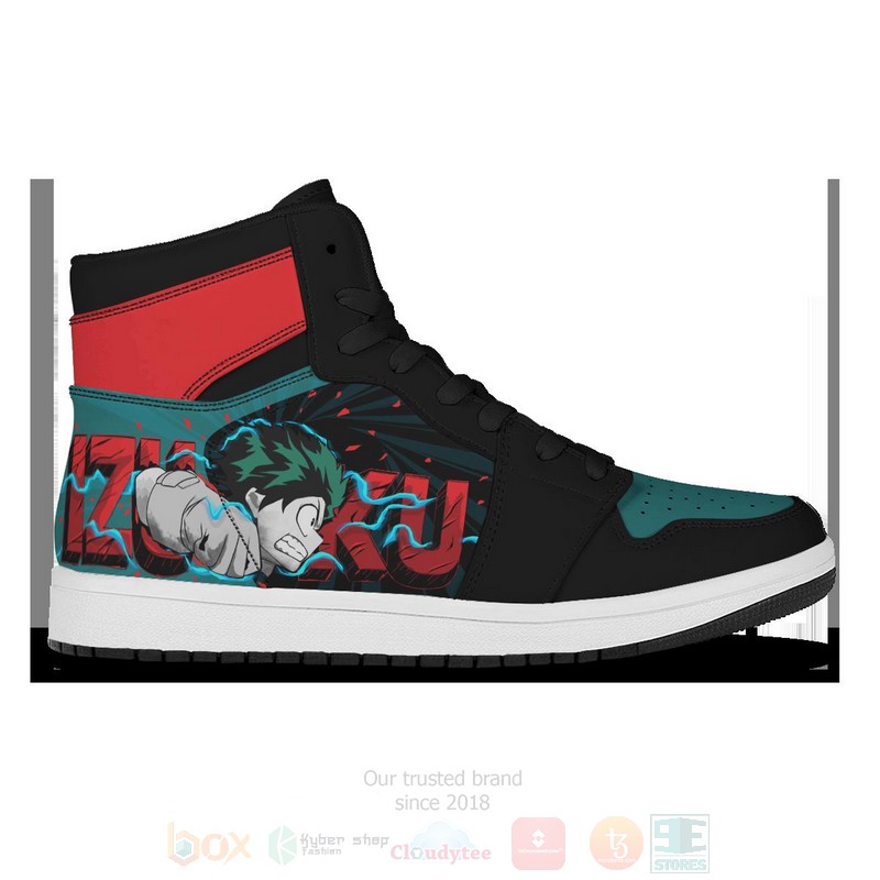 Anime Midoriya Smash Air Jordan High Top Shoes 1