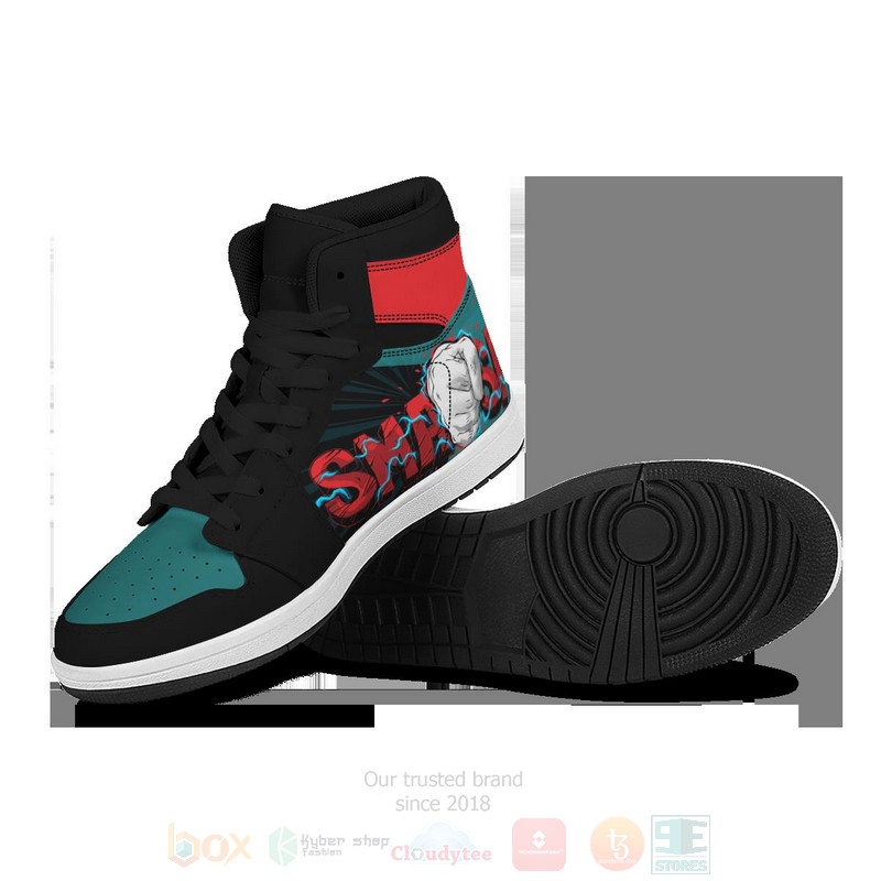 BEST Anime Midoriya Smash Air Jordan 1 Retro High 5 Anime Midoriya Smash Air Jordan High Top Shoes 1 2 3 4