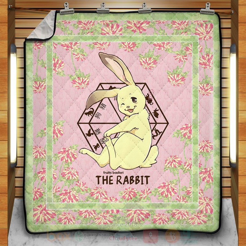 BEST Anime Momiji The Rabbit Quilted Fabric 1 Anime Momiji The Rabbit Quilt