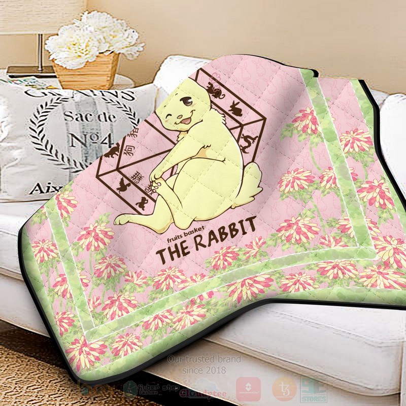 BEST Anime Momiji The Rabbit Quilted Fabric 2 Anime Momiji The Rabbit Quilt 1