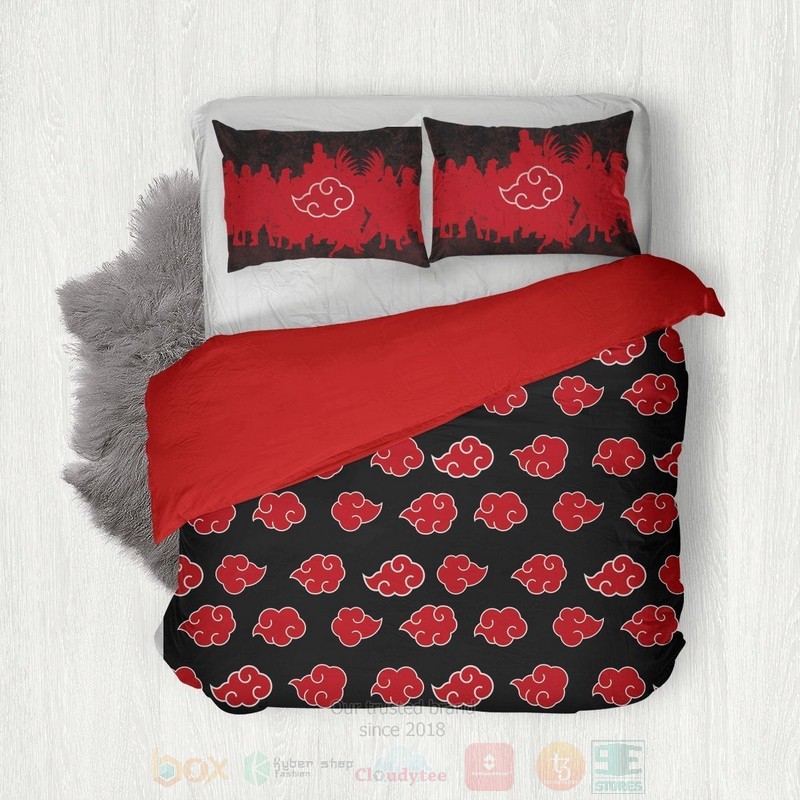 Anime Naruto Akatsuki Bedding Set