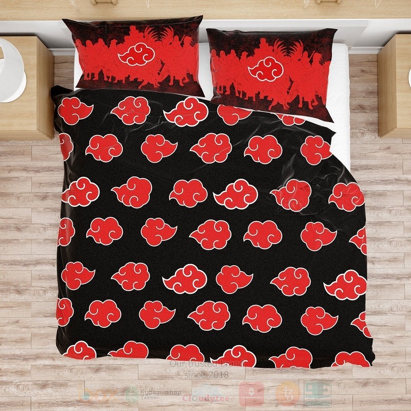 Anime Naruto Akatsuki Bedding Set 1