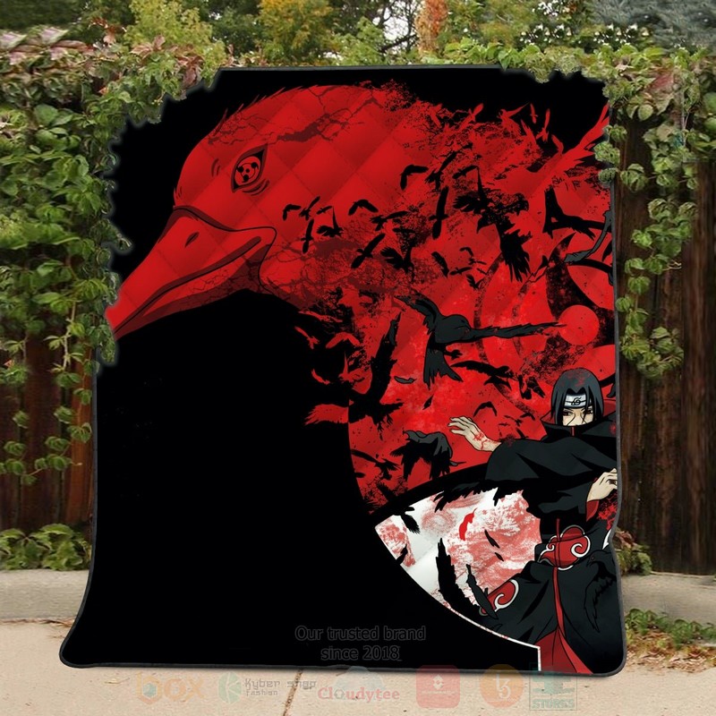 Anime Naruto Itachi Summoning Crow Quilt 1 2 3
