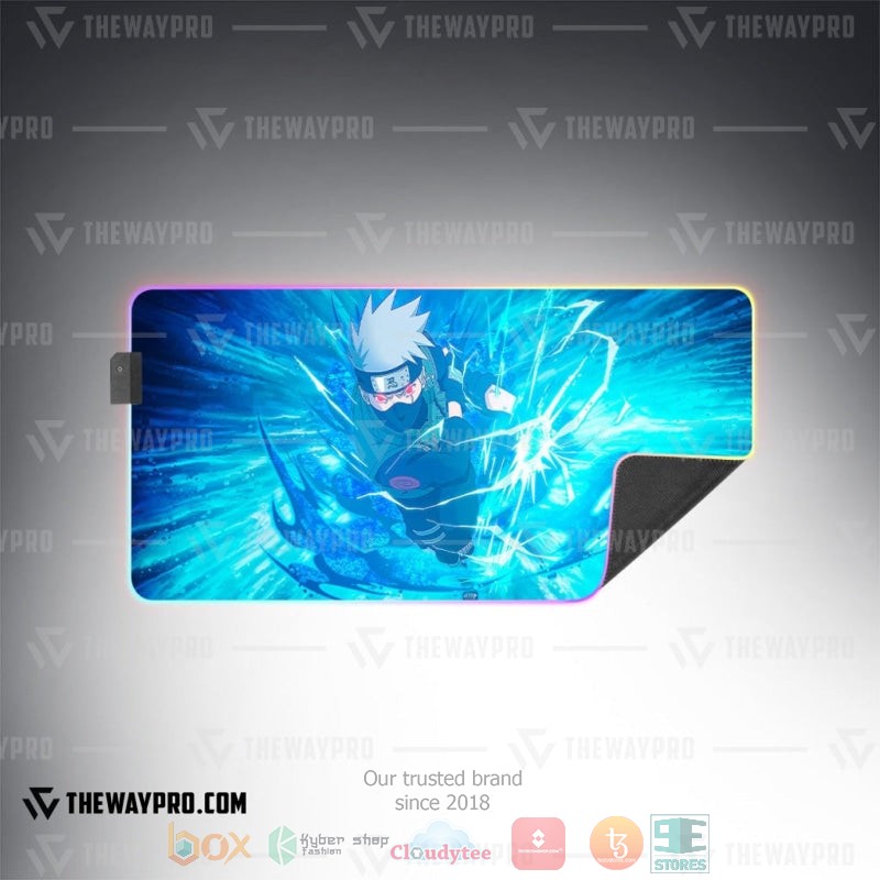 Anime Naruto Kakashi Chidori Led Mousepad 1