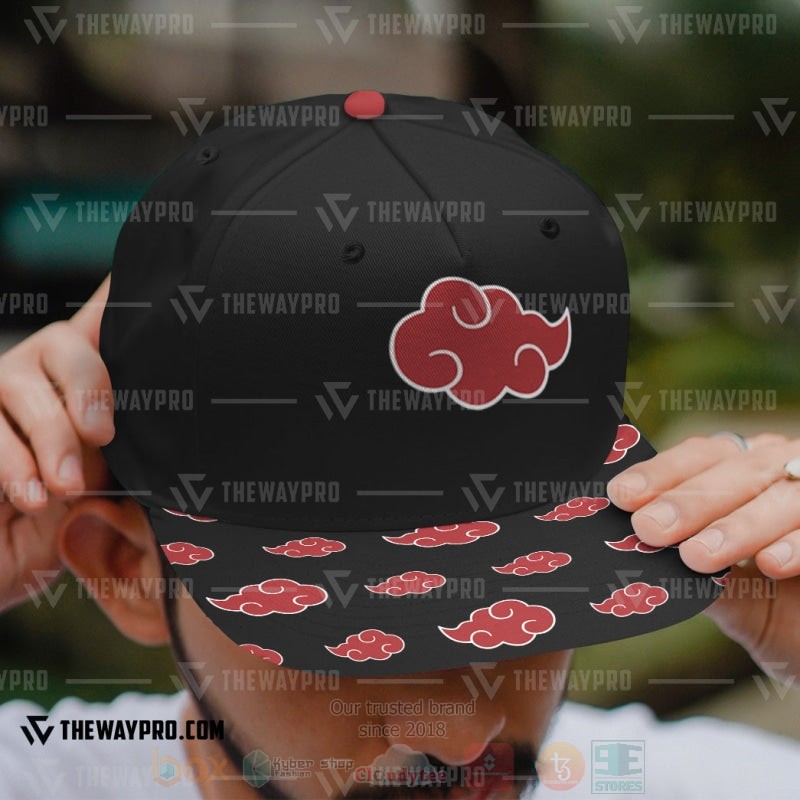 BEST Anime Naruto Shippuden Akasuki Hat Cap 3 Anime Naruto Shippuden Akasuki Pattern Custom Baseball Cap 1 2