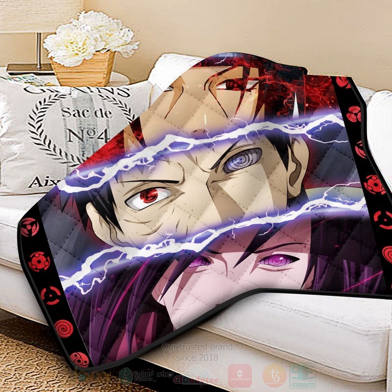 BEST Anime Naruto The Uchiha Quilted Fabric 2 Anime Naruto The Uchiha Quilt 1