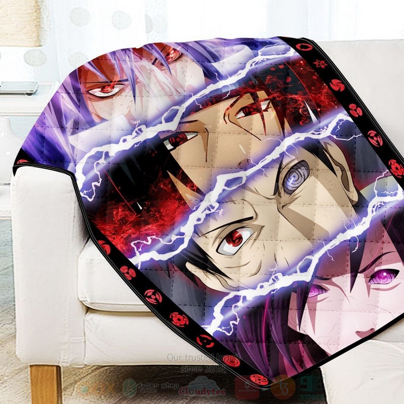 BEST Anime Naruto The Uchiha Quilted Fabric 3 Anime Naruto The Uchiha Quilt 1 2