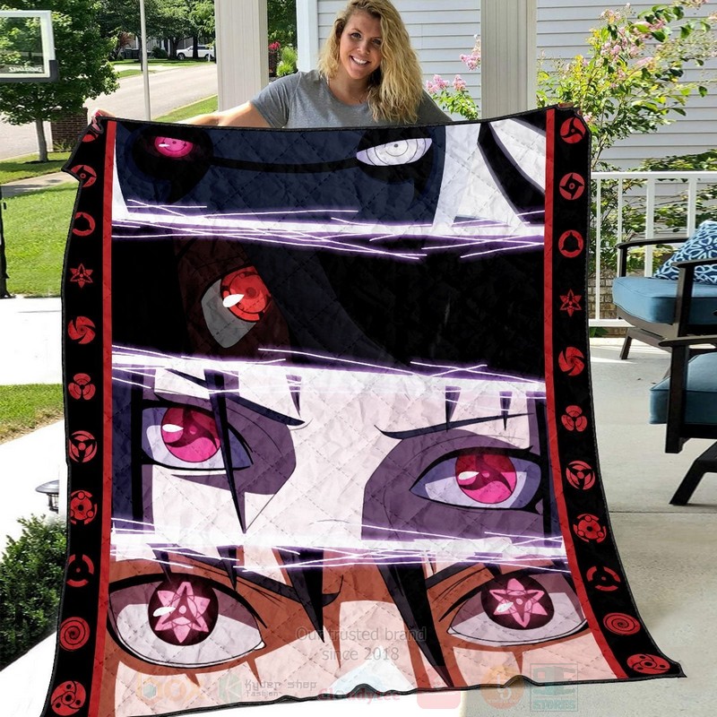 BEST Anime Naruto The Uchiha Quilted Fabric 6 Anime Naruto The Uchiha Quilt 1 2 3 4 5