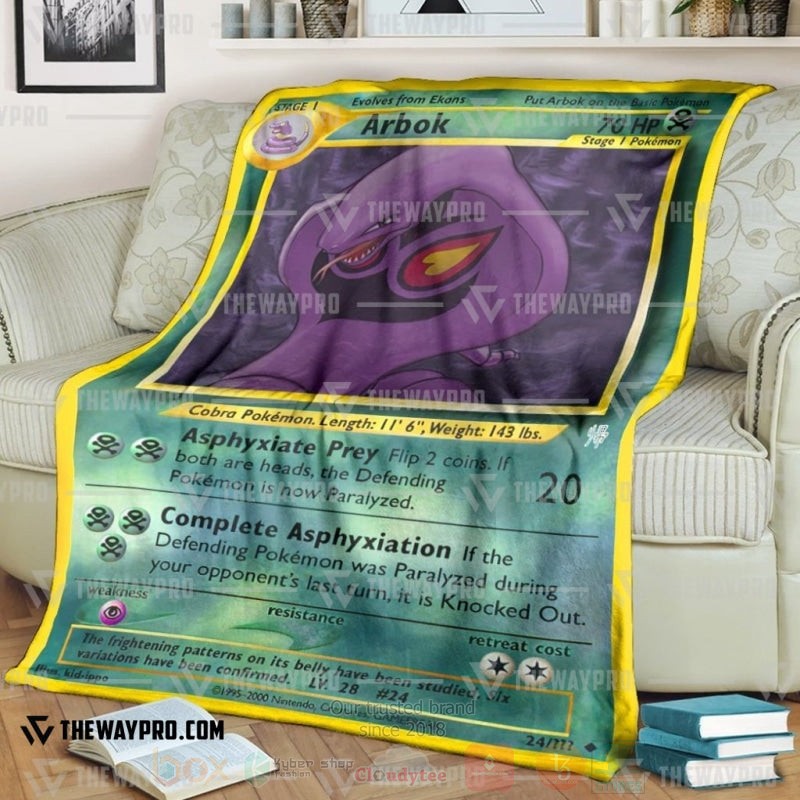 Anime Pokemon Arbok Blanket