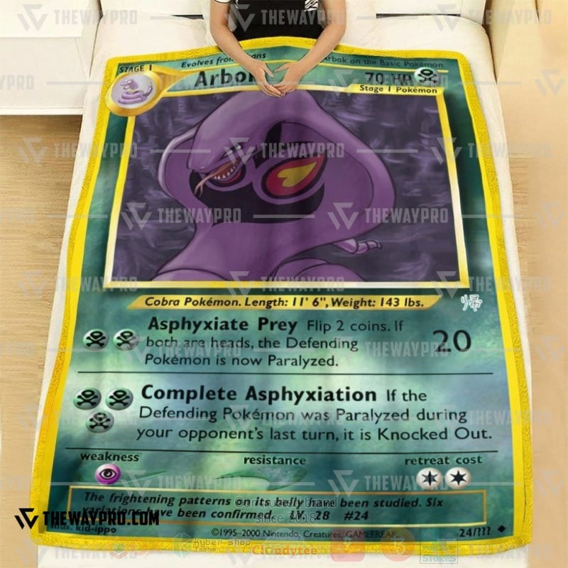 Anime Pokemon Arbok Blanket 1
