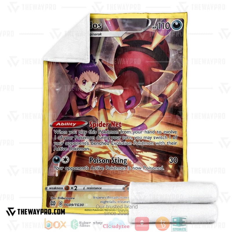 NEW Pokemon Ariados 2022 Blanket 3 Anime Pokemon Ariados 2022 Soft Blanket 1 2