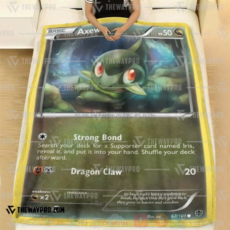 Anime Pokemon Axew Blanket 1