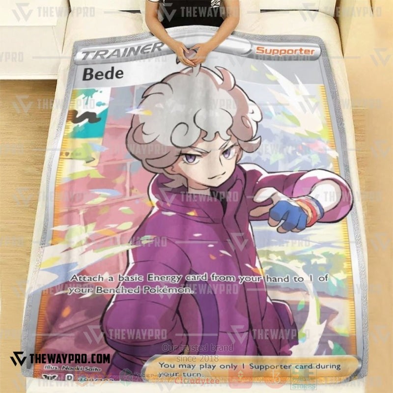 Anime Pokemon Bede Sword and Shield Blanket 1