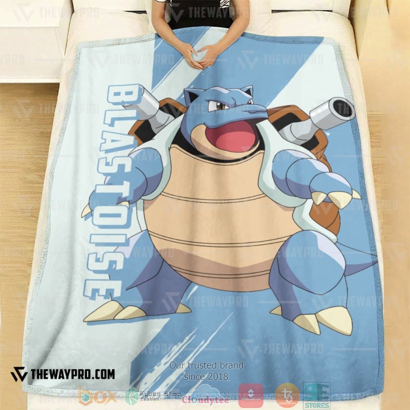 NEW Pokemon Blastoise Blanket 2 Anime Pokemon Blastoise Soft Blanket 1