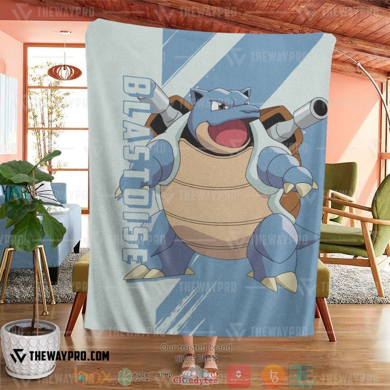 NEW Pokemon Blastoise Blanket 4 Anime Pokemon Blastoise Soft Blanket 1 2 3