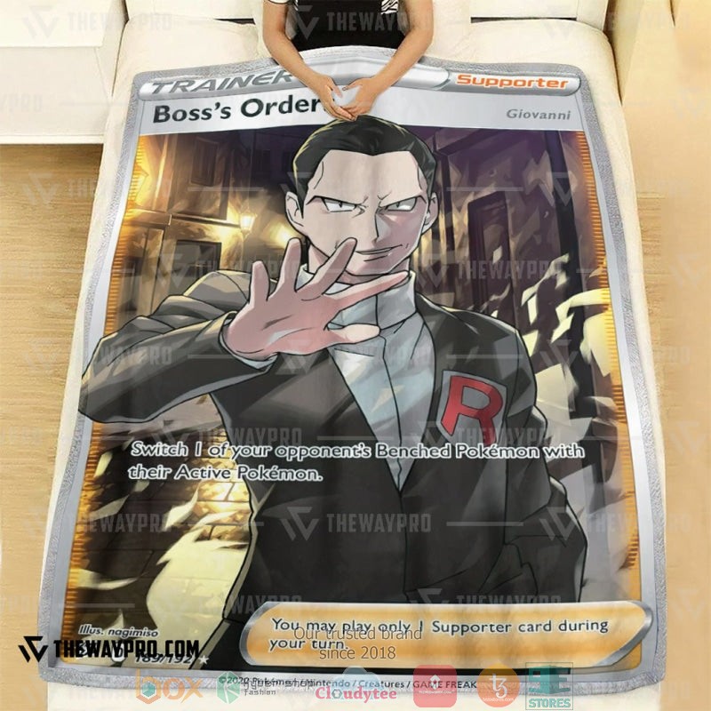 NEW Pokemon Boss's Orders Trainer Blanket 2 Anime Pokemon Bosss Orders Trainer Soft Blanket 1