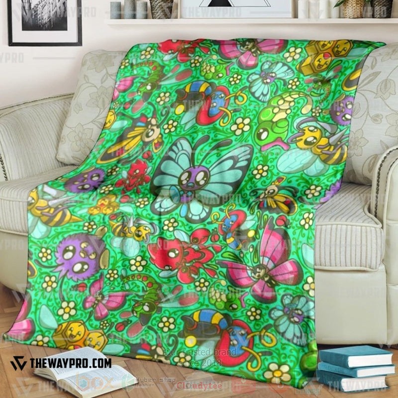 Anime Pokemon Bug Blanket