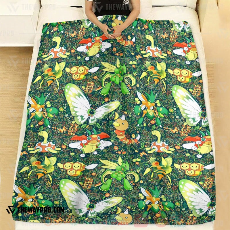 Anime Pokemon Bug Seamless Blanket 1