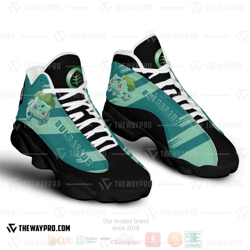 Anime Pokemon Bulbasaur Custom Air Jordan 13 Shoes