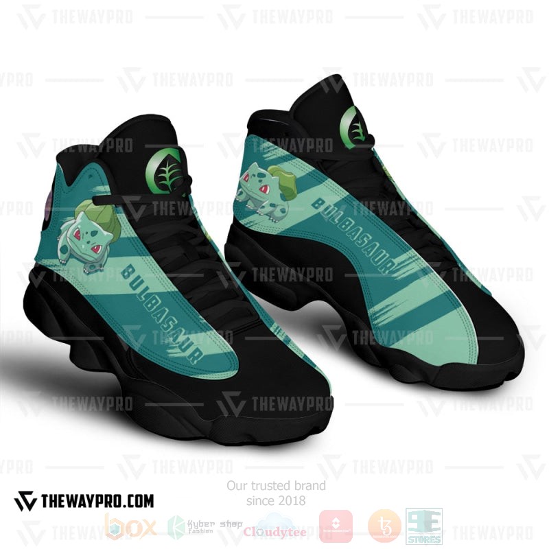 Anime Pokemon Bulbasaur Custom Air Jordan 13 Shoes 1
