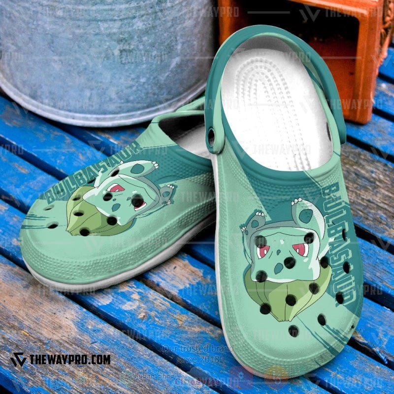 Anime Pokemon Bulbasaur Custom Classic Clogs