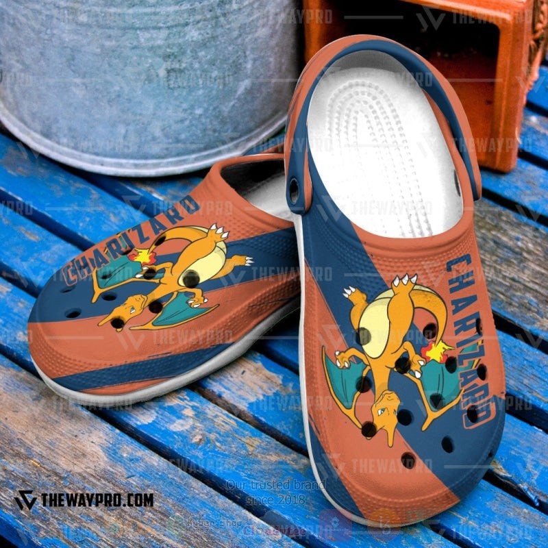Anime Pokemon Charizard Custom Classic Clogs
