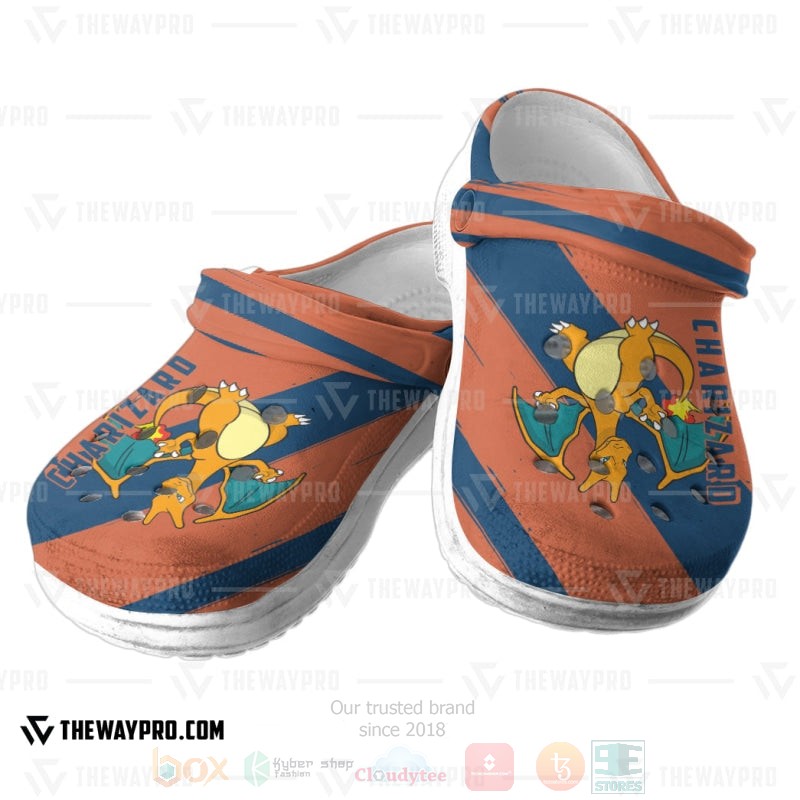 Anime Pokemon Charizard Custom Classic Clogs 1