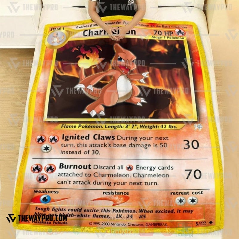 Anime Pokemon Charmeleon Blanket 1