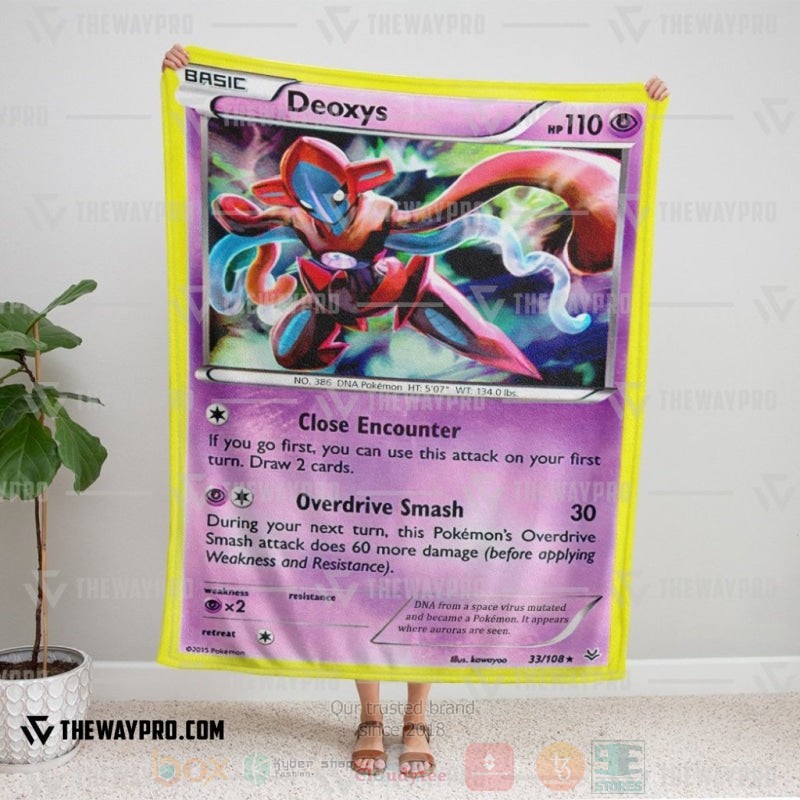 Anime Pokemon Deoxys Cosplay Blanket 1 2 3 4