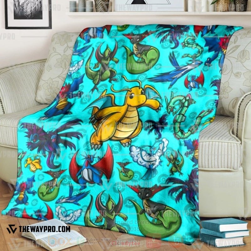 Anime Pokemon Dragon Blanket
