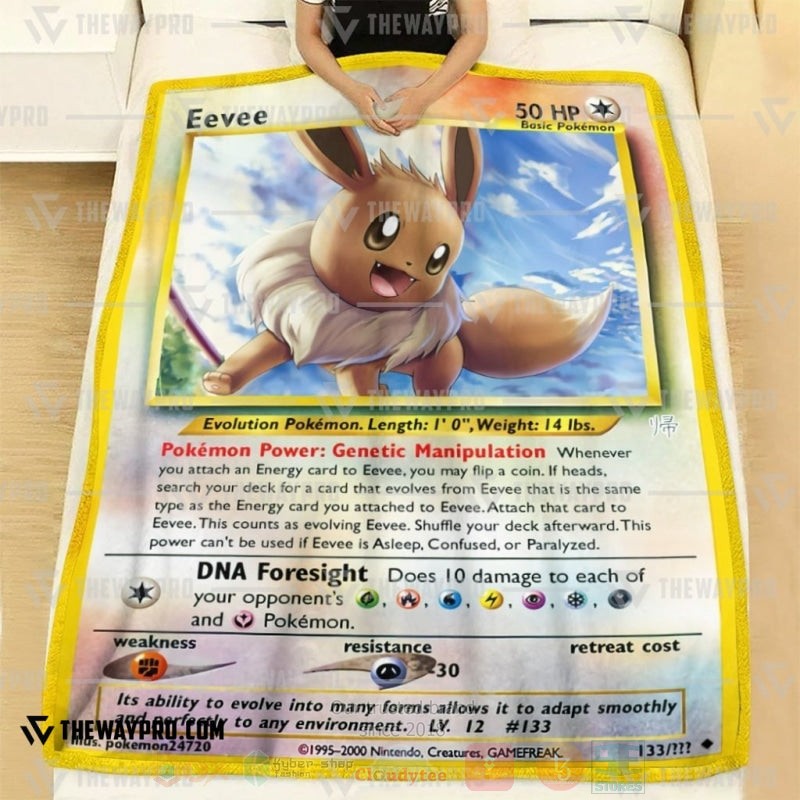 Anime Pokemon Eevee Blanket 1