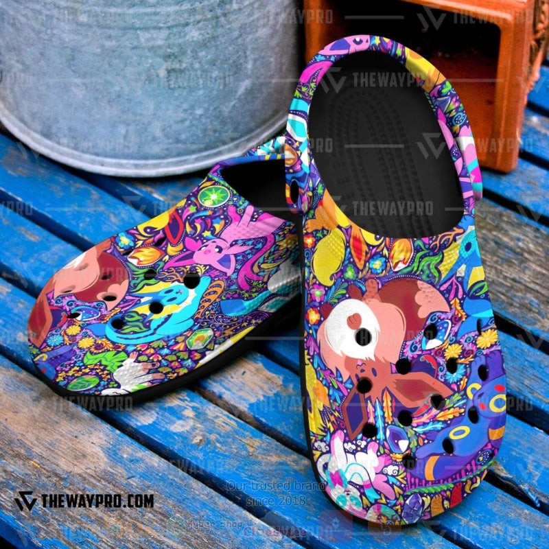 BEST Pokemon Anime Eevee Eeveelutions Custom Clogs Shoes 4 Anime Pokemon Eevee Eeveelutions Custom Clogs 1 2 3