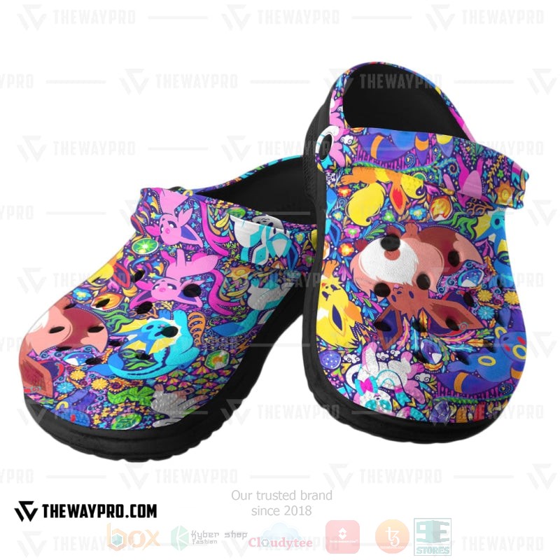 BEST Pokemon Anime Eevee Eeveelutions Custom Clogs Shoes 6 Anime Pokemon Eevee Eeveelutions Custom Clogs 1 2 3 4 5