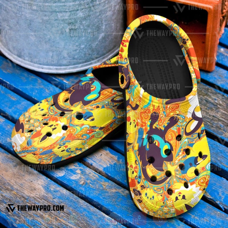 BEST Pokemon Anime Electric Custom Clogs Shoes 4 Anime Pokemon Electric Custom Clogs 1 2 3