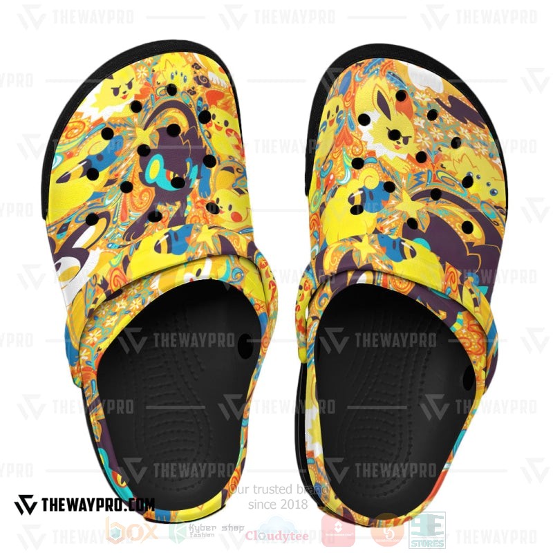 BEST Pokemon Anime Electric Custom Clogs Shoes 6 Anime Pokemon Electric Custom Clogs 1 2 3 4 5