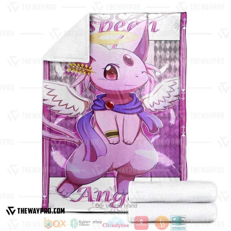 NEW Pokemon Espeon Angel Blanket 4 Anime Pokemon Espeon Angel Soft Blanket 1 2 3