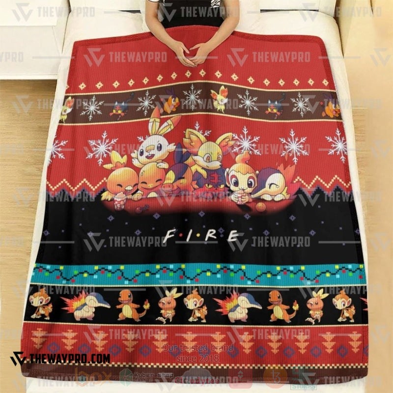 Anime Pokemon Fire Blanket 1