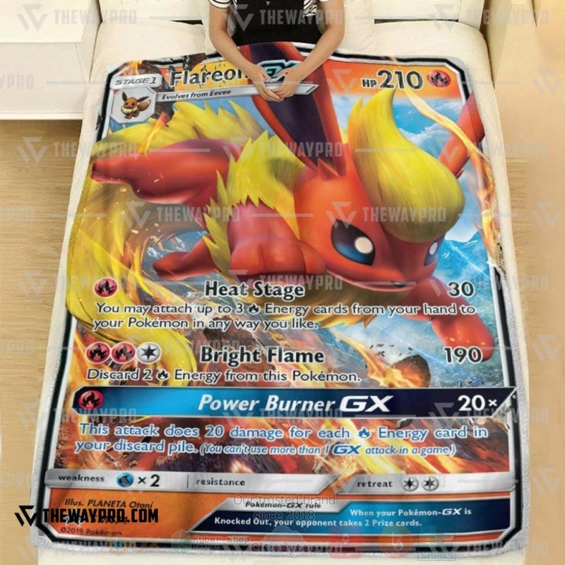 Anime Pokemon Flareon GX Blanket 1