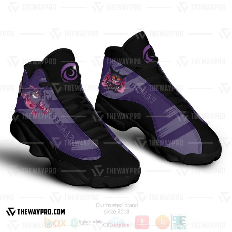 Anime Pokemon Gengar Custom Air Jordan 13 Shoes