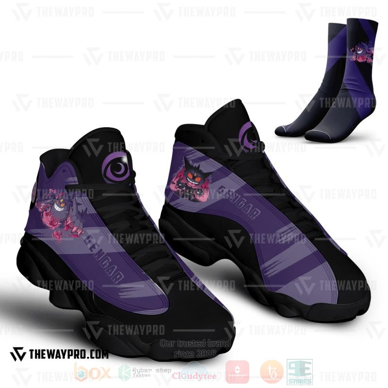 Anime Pokemon Gengar Custom Air Jordan 13 Shoes 1