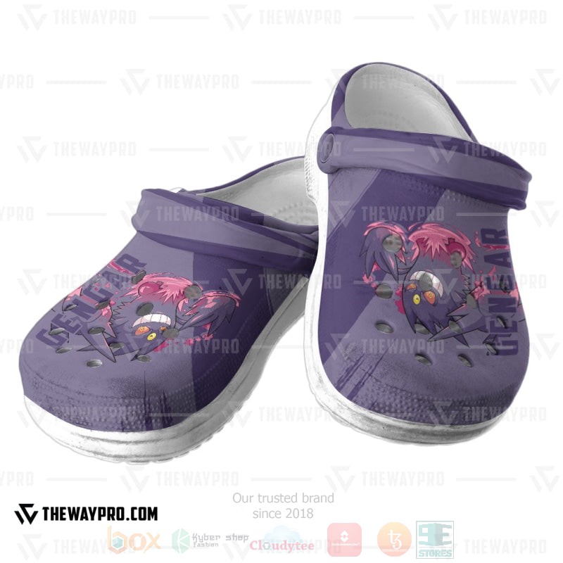 BEST Pokemon Anime Gengar Custom Clogs Shoes 3 Anime Pokemon Gengar Custom Classic Clogs 1 2